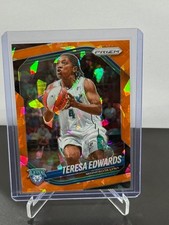 2025 Panini Prizm WNBA #126 Teresa Edwards Orange Velocity Prizms