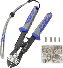 Crimping Pliers Kit: 8.8In Crimper Tool for Wire  Mono Lines up to 2.2Mm -Inclu
