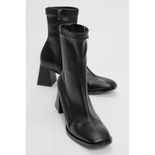 Women's Prologue Shoes Plesa Chunky Heel Boot (Women) Black faux leather