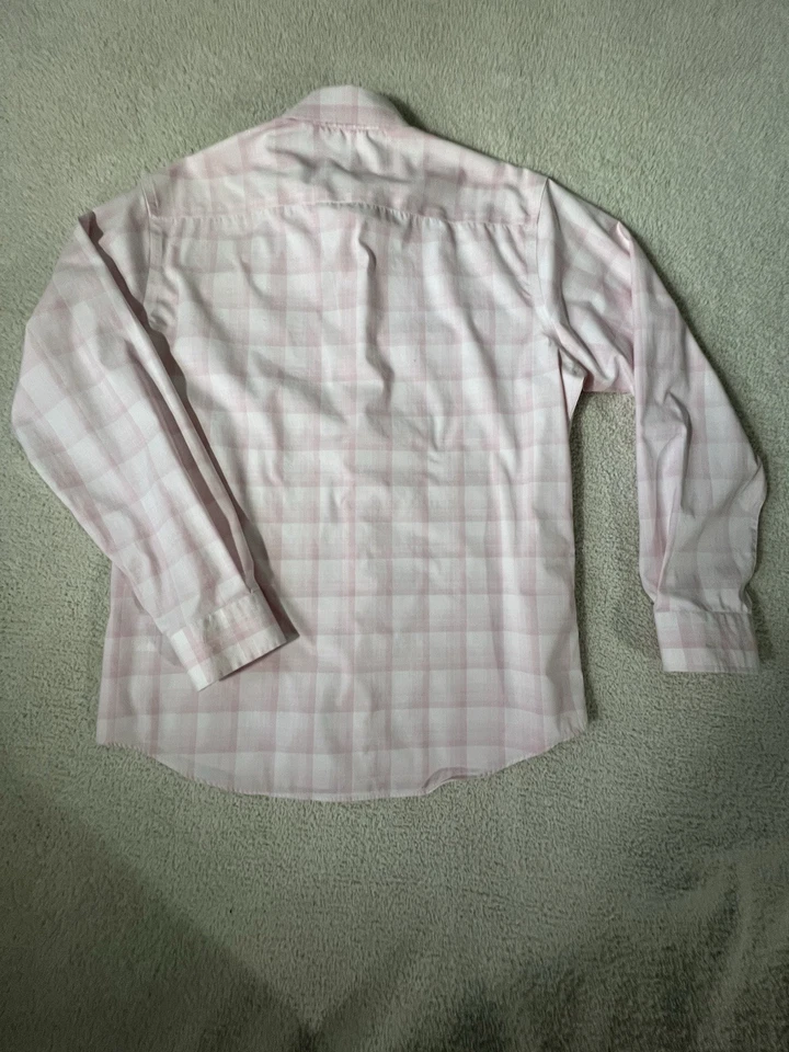 Egara Slim Fit не железо большой L/S розовый/белый блок рубашка - Изображение 2 из 4