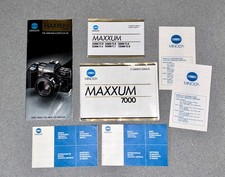 Minolta Owners Manuals For Maxxum 7000 Camera  Lenses
