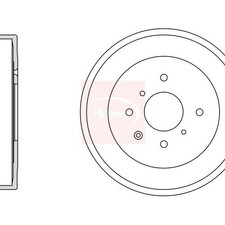 Tambour de frein Toyota AYGO