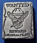 A Reckless Metals 2oz 999 Fine Silver Bar. Wanted Dead Or Alive