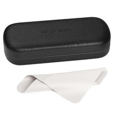 RayLove Glasses Case Large Hard Shell Eyeglass Case with Cleaning Cloth, PU L...