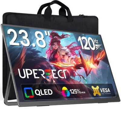 24'' 120Hz tragbarer Monitor 1080P FHD Bildschirm 180° Einstellbar Freistehend
