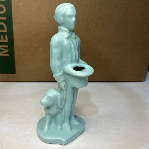 Haeger Pottery Seafoam Green Man Planter