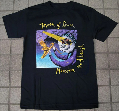 Tower Of Power Monster On A Leash Heavy Cotton Black S-5XL T Shirt EL193