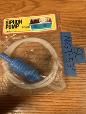 Custom Accessories 36661 72” Siphon Pump NOS Manual Fluid Transfer Gas Oil