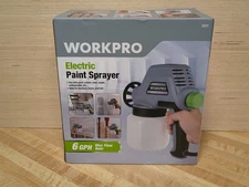 Workpro Paint Sprayer HLVP Electric Spray Gun W/ Accessories, Interior, Exterior