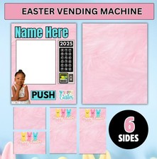 Easter Vending Machine Template, Editable Easter Vending Machine Design
