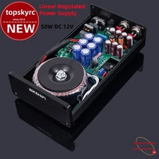 BRZHIFI 50W DC 12V Linear Regulated Power Supply w/ Custom Voltage for Audio