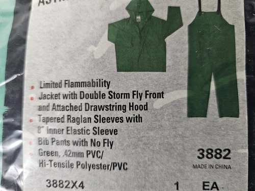 River City Garments Dominator Limited Flammability Rainwear 4X Jacket and Pants image 9