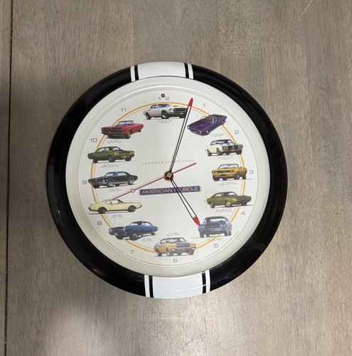 American Muscle Cars Wanduhr 2006 Garage Man Cave Motorgeräusch