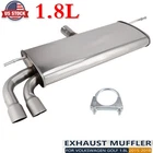 Stainless Steel Rear Muffler Assembly For Golf 1.8L 2015 2016 2017 2018 Clamp-On