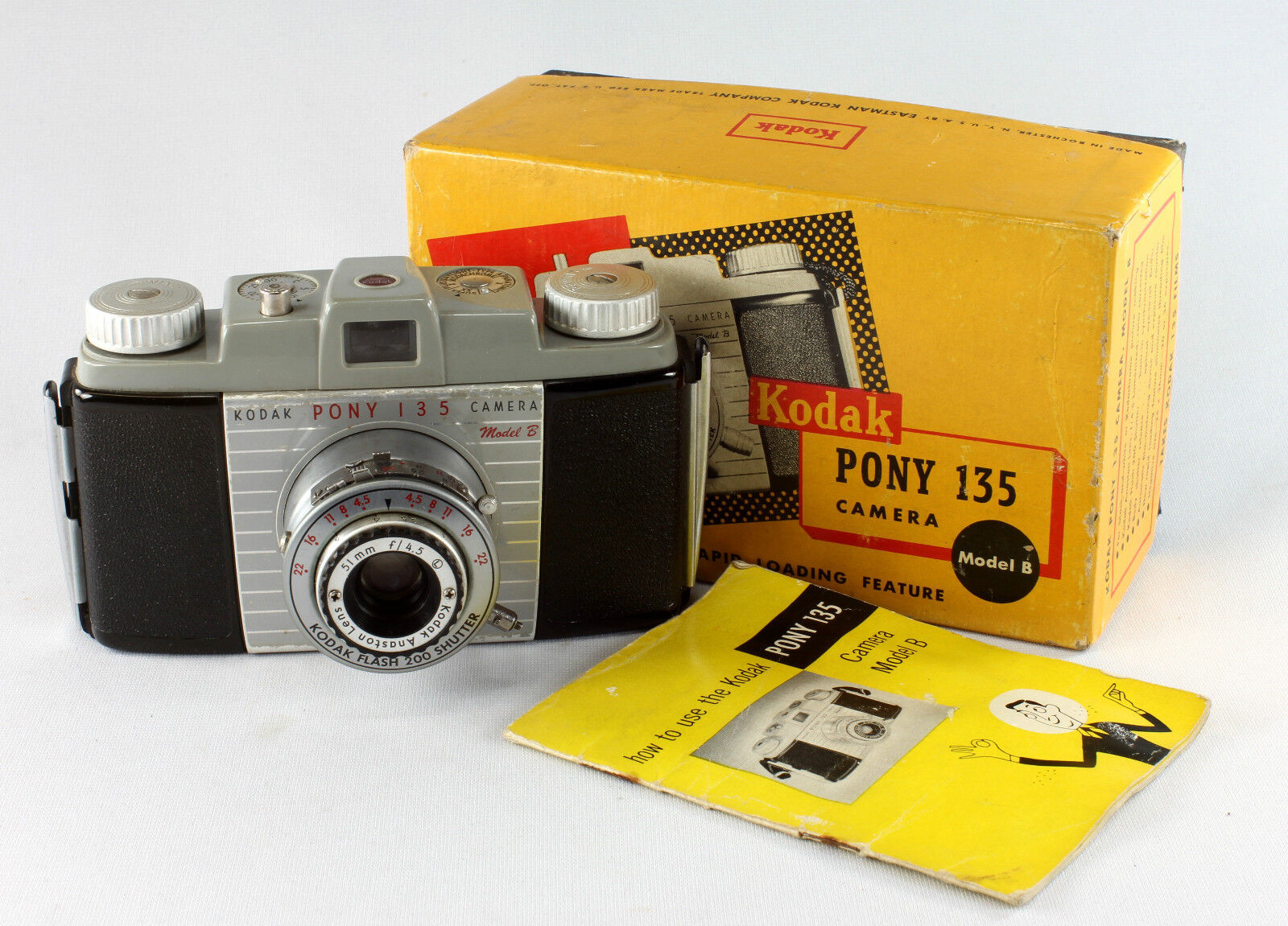 初回限定 Kodak Pony 135 Model B Anaston 【SALE／63%OFF】 200 Outfi 4.5 51mm Flash