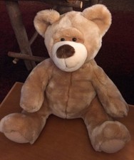 Russ Large Tan Bear Named Cubly 15" Missing Scarf 
