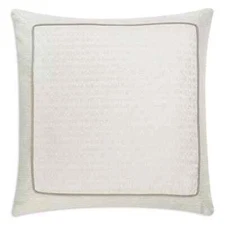Waterford Andria Euro Pillow Sham 26in x 26in Taupe Zipper Closure