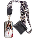 Clip and Go Sangle pour Téléphone avec Portefeuille Bandoulière, Sangle de Téléphone avec Fermeture Éclair