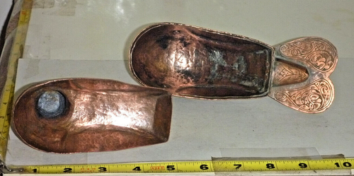 "Antigua caja de pájaro de pie de cobre grabada de 2 piezas - arte islámico ~ 7 L x 5"" H" - Imagen 5 de 15