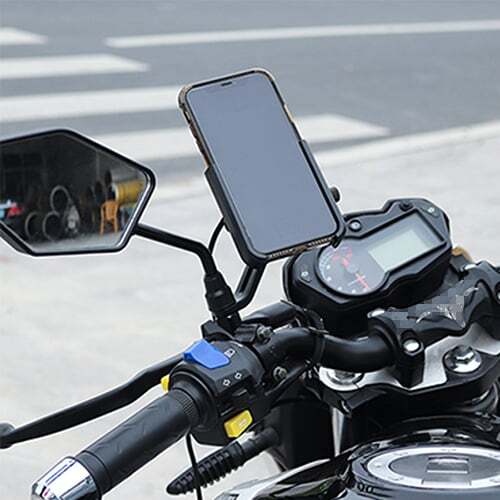 Support téléphone portable moto base rétroviseur installation pour Harley Street Glide - Photo 7 sur 22