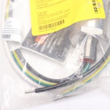 Turck Panel-Mount Receptacle Bulkhead Connector 3-Pin 19" L 1/2"-14 MNPT