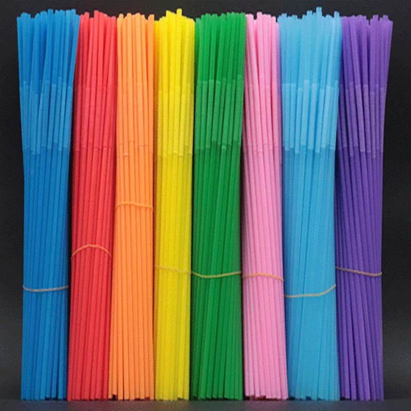 Pajitas de plástico desechables de colores para cumpleaños boda celebración 200 piezas Foto 4 de 4