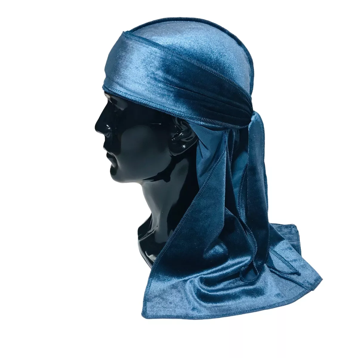 FeiraDeVaidade Velvet Durag Durag Waves Unisex Crushed Velvet Waves Durag  Cap Long Tail Headwrap Durag Turban Hat 