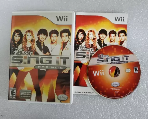 Disney Sing It: Pop Hits - Nintendo  Wii Taylor Swift Jonas Brothers Miley Cyrus