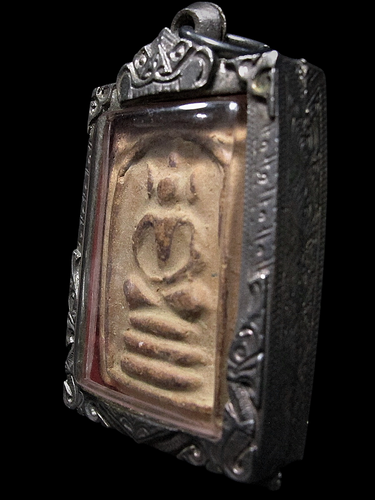 Phra Somdej Hu Bai Sri Large Mold, Back-Yant 1957 LP Kuai, Thai Amulet - Picture 4 of 4