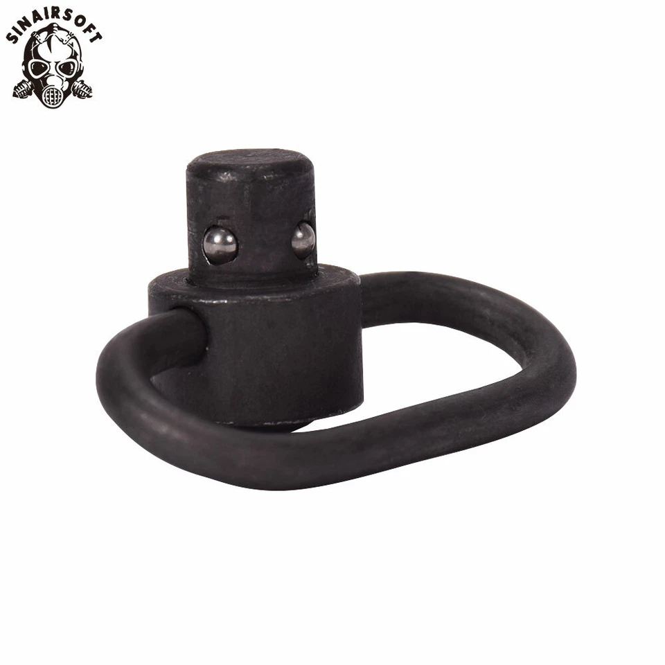 2PCS Heavy Duty Flush Push Button Quick Detach 1.25" Rifle QD Sling Swivel Mount - Image 4 of 4