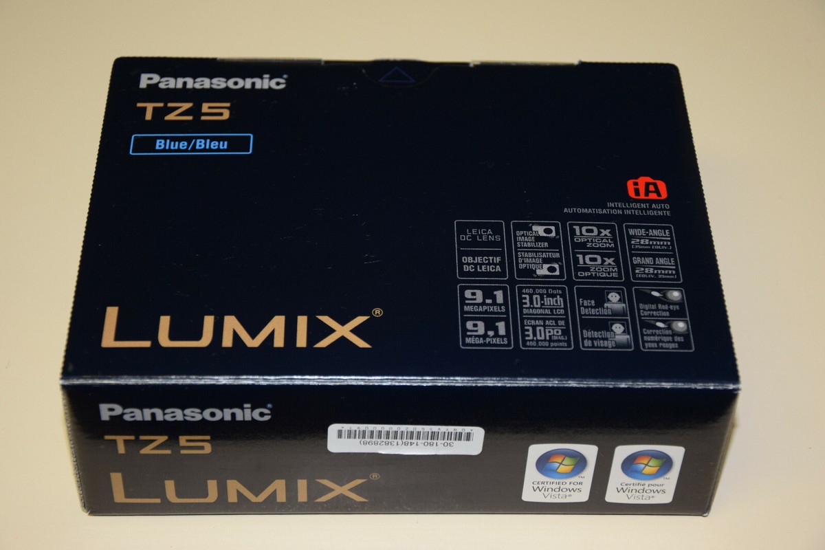 Panasonic LUMIX DMC-TZ5 9.1MP Digital Camera 10x Image