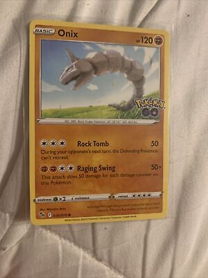 Pokemon ONIX 036/078 - Pokemon GO - Rev Holo - - MINT