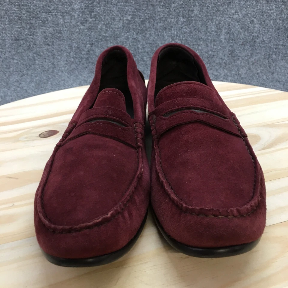 Mocassim Munro American Shoes Feminino 11M Ramie Casual Slip On Penny Borgonha - Imagem 4 de 4