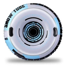 Snow Tube Inflatable Heavy Duty 47" with Reinforced Handle for Sledding