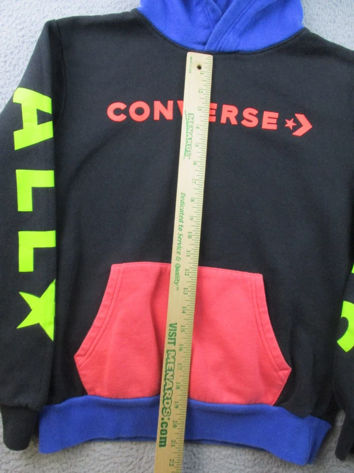 Converse толстовка с капюшоном мальчиков очень большой с капюшоном толстовка неоновые все звезды с надписью джемпер - Изображение 2 из 4