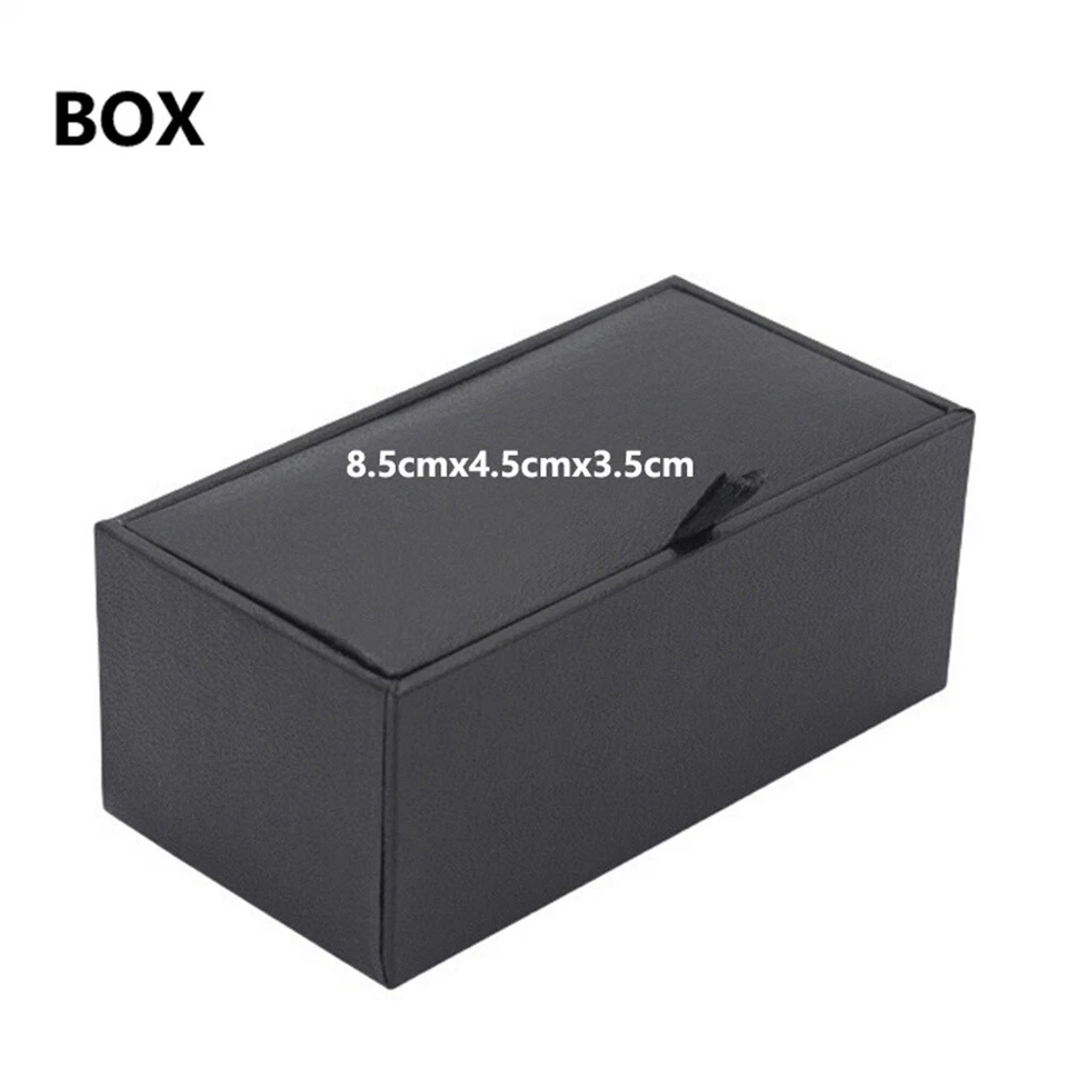 Мужские высококачественные запонки со стразами запонки для свадебной вечеринки запонки с коробкой - Изображение 2 из 2