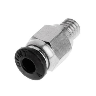 5 Pcs PC4-M6 Male Straight Pneumatic Fitting Quick Push to Connect Fitting