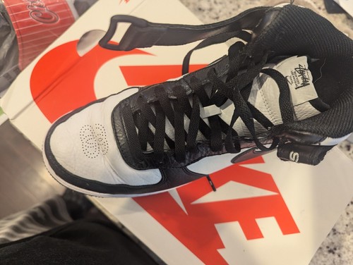 Size 8.5 - Nike Stussy x Air Force 1 Mid Black White - Picture 3 of 9