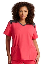 Setting Sun Dickies Scrubs Dynamix V Neck Top DK740 STEN