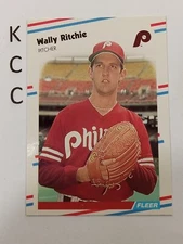 1988 Fleer MLB #312 Wally Ritchie Philadelphia Phillies