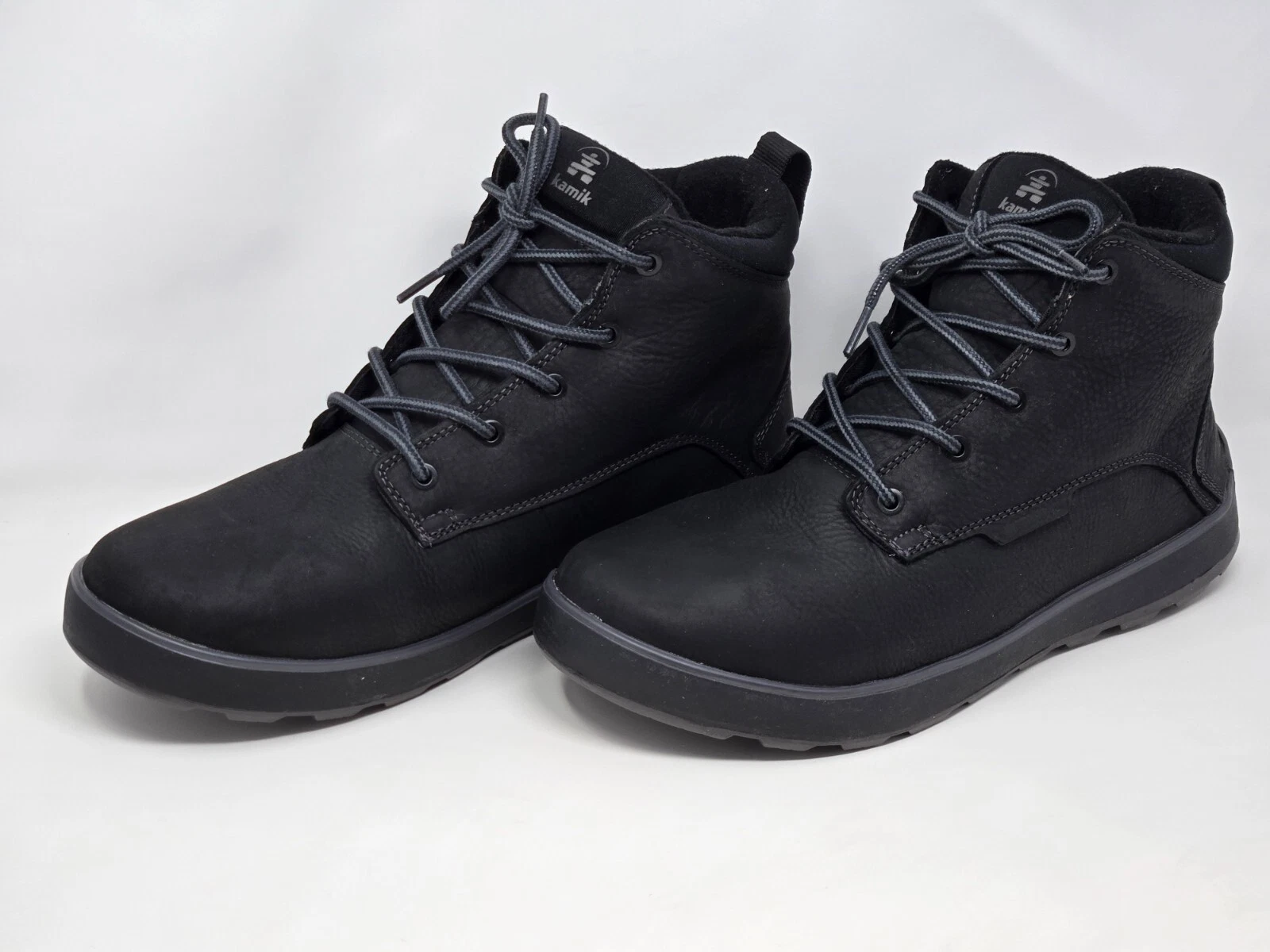 Kamik SQF21Q Black Spencer Mid Men's Size 11.5 Waterproof Snow Leather Boots