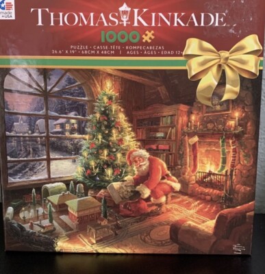Thomas Kinkade NEW 1000 Piece Jigsaw Puzzle SANTA'S SPECIAL DELIVERY ...
