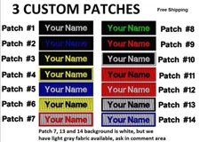 "LOVE IT", 3-PACK CUSTOM EMBROIDERED NAME TAG 3X1, FREE SHIP