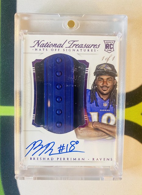 Breshad Perriman 2015 National Treasures 1/1 Hats Off Signatures Rc Ravens Bucs