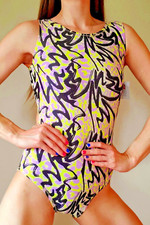 Foxy's Gymnastic Leotard Adult Medium AM Competition Dance Aerialist Costume NWT