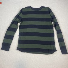 Sonoma Life and Style Men's Medium Stripped Blue  Green Long Sleeve Sweater