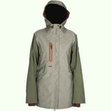 Ride Women's Ravenna Snow Shell Jacket - Greynep/olive - Small - Nwt