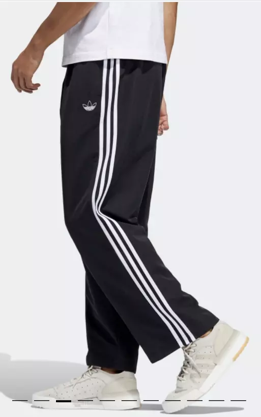 wimper lading Hoofd adidas Originals Straight 3 Stripes Men Track Pants Black White EK2898 |  eBay