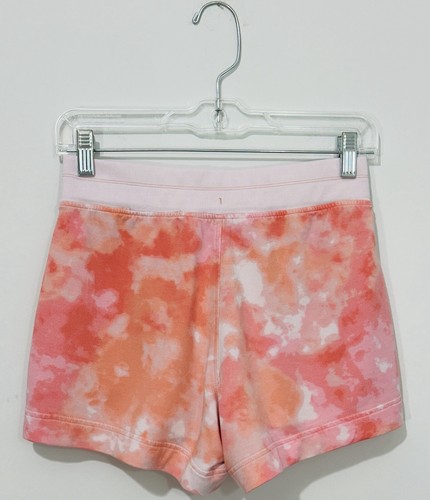 Athleta Balance Printed Shorts Womens XS Cotton Peach Pink Pockets Drawstring - 第 4/10 張圖片
