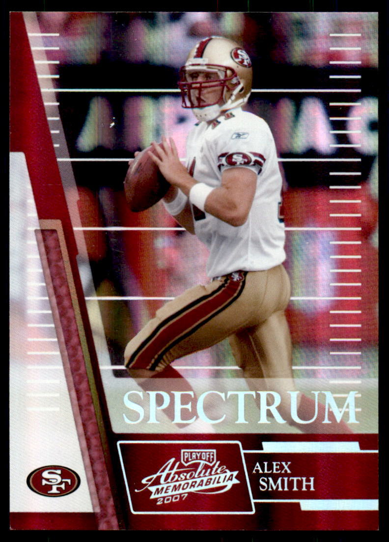 2007 Playoff Absolute Memorabilia #70 Alex Smith #/100 Spectrum Silver